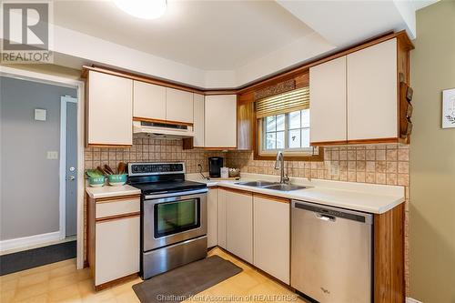 70 Northland Drive, Chatham, ON - Indoor Photo Showing Kitchen With Double Sink