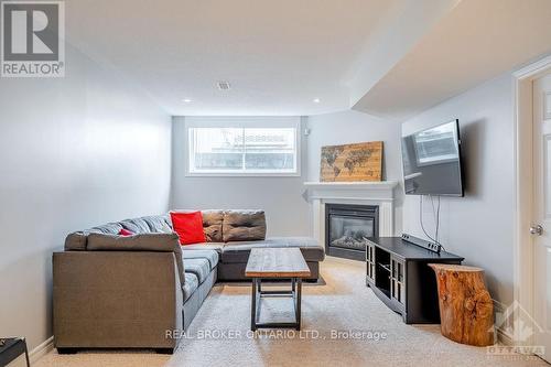 429 Sparkman Avenue, Ottawa, ON - Indoor Photo Showing Living Room With Fireplace