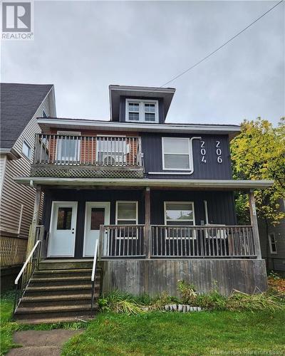 204-206 Bonaccord Street, Moncton, NB - Outdoor With Deck Patio Veranda With Facade