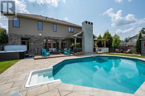 886 Foxcreek Road, London, ON - Outdoor With In Ground Pool With Deck Patio Veranda With Exterior