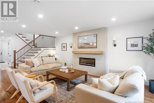 31 Lorilynn Crescent, Fredericton, NB - Indoor Photo Showing Living Room With Fireplace