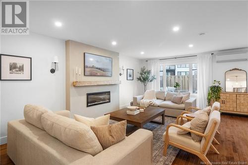 31 Lorilynn Crescent, Fredericton, NB - Indoor Photo Showing Living Room With Fireplace