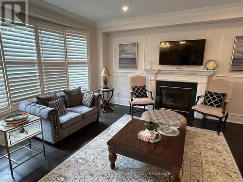 4205 Sarazen Drive, Burlington, ON - Indoor Photo Showing Living Room With Fireplace