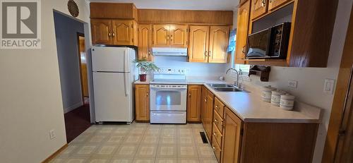 30A Main Street, Bay L'Argent, NL - Indoor Photo Showing Kitchen With Double Sink