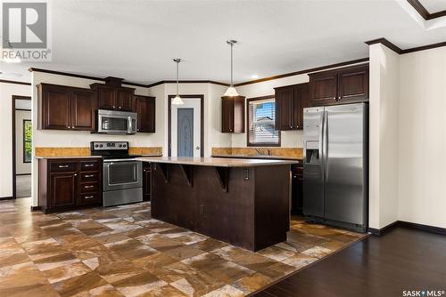 376 Keats Street, Southey, SK - Indoor Photo Showing Kitchen With Stainless Steel Kitchen