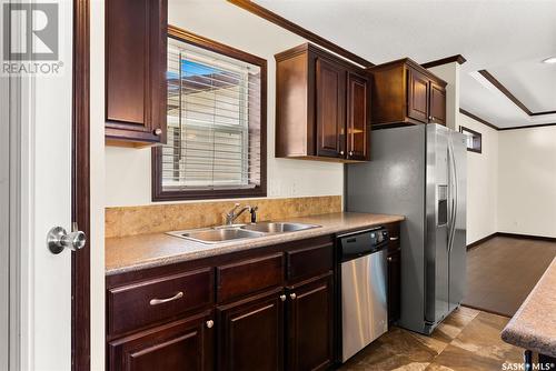 376 Keats Street, Southey, SK - Indoor Photo Showing Kitchen With Double Sink