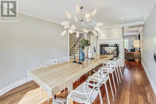 325 Buckingham Road, Newmarket, ON - Indoor Photo Showing Dining Room With Fireplace