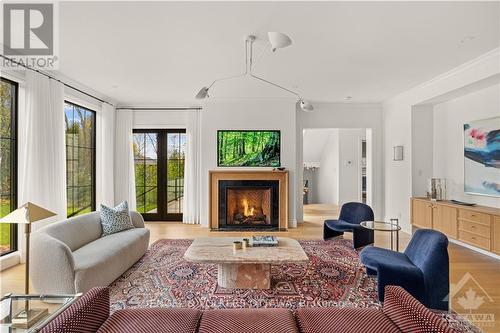 5808 Red Castle Ridge, Ottawa, ON - Indoor Photo Showing Living Room With Fireplace