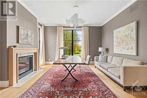 5808 Red Castle Ridge, Ottawa, ON - Indoor Photo Showing Living Room With Fireplace