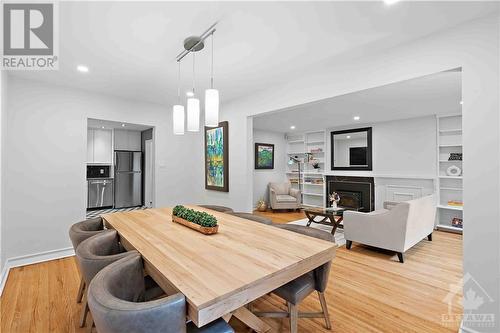 174 Dufferin Road Unit#1, Ottawa, ON - Indoor Photo Showing Dining Room With Fireplace