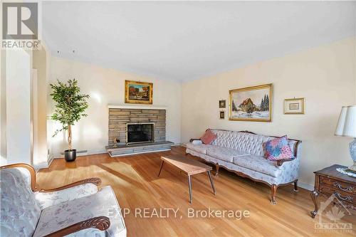 1348 Vancouver Avenue, Ottawa, ON - Indoor Photo Showing Living Room With Fireplace