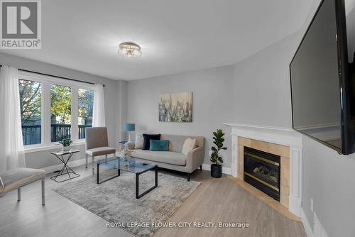 113 Sandmere Avenue, Brampton, ON - Indoor Photo Showing Living Room With Fireplace