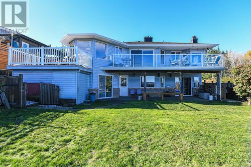 Back yard - 5594 7Th St, Union Bay, BC - Outdoor With Deck Patio Veranda