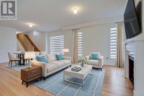 50 Rochester Drive, Barrie, ON - Indoor Photo Showing Living Room With Fireplace