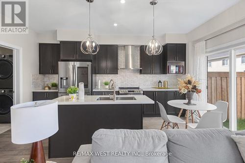 41 Starling Drive, Hamilton, ON - Indoor Photo Showing Kitchen With Stainless Steel Kitchen With Upgraded Kitchen