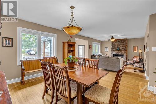 241 Pleasant Park Road, Ottawa, ON - Indoor Photo Showing Dining Room With Fireplace