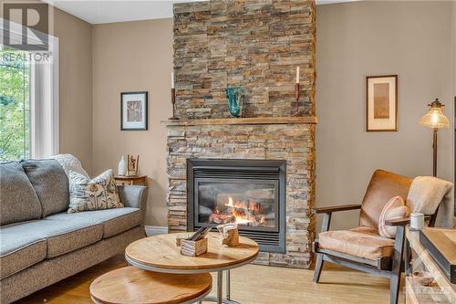 241 Pleasant Park Road, Ottawa, ON - Indoor Photo Showing Living Room With Fireplace