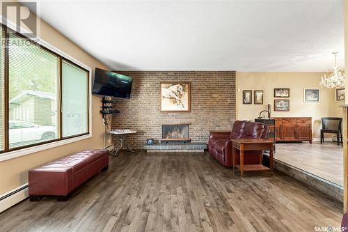 43 Jordan Place, Saskatoon, SK - Indoor Photo Showing Living Room With Fireplace