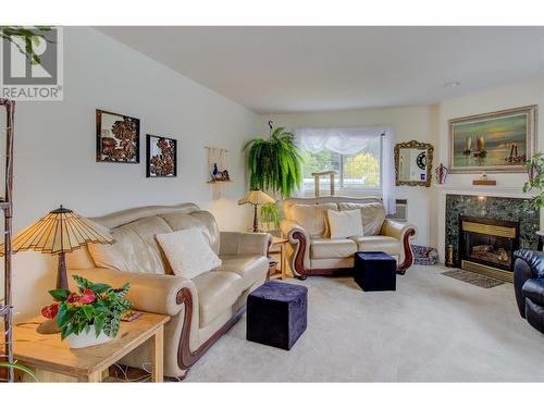 330 7 Street Unit# 304, Salmon Arm, BC - Indoor Photo Showing Living Room With Fireplace