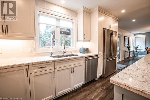 263 Riverbank Drive, Cambridge, ON - Indoor Photo Showing Kitchen With Stainless Steel Kitchen With Double Sink