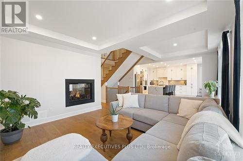 1299 Diamond Street, Clarence-Rockland, ON - Indoor Photo Showing Living Room With Fireplace