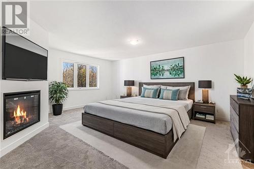 276 Antler Court, Almonte, ON - Indoor Photo Showing Bedroom With Fireplace