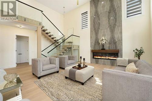 4845 Terra Bella, Lasalle, ON - Indoor Photo Showing Living Room With Fireplace