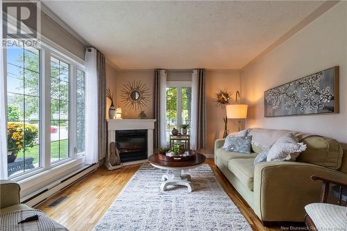 233 Hennessey Road, Moncton, NB - Indoor Photo Showing Living Room With Fireplace