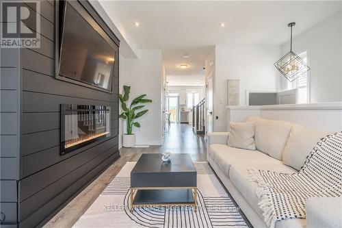 35 - 61 Soho Street, Hamilton, ON - Indoor Photo Showing Living Room With Fireplace