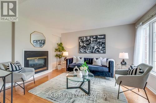 4208 Sagebrush Trail, Mississauga, ON - Indoor Photo Showing Living Room With Fireplace