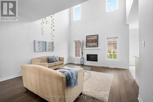 13 Tea Rose Road, Brampton, ON - Indoor Photo Showing Living Room With Fireplace