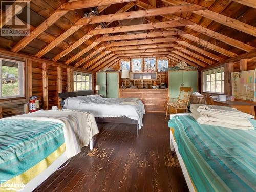 above boathouse - 53 Birdwood Drive, Mcdougall, ON - Indoor Photo Showing Bedroom