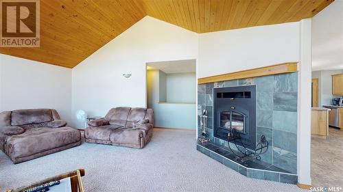 1409 Broadway Avenue, Moosomin, SK - Indoor Photo Showing Other Room With Fireplace