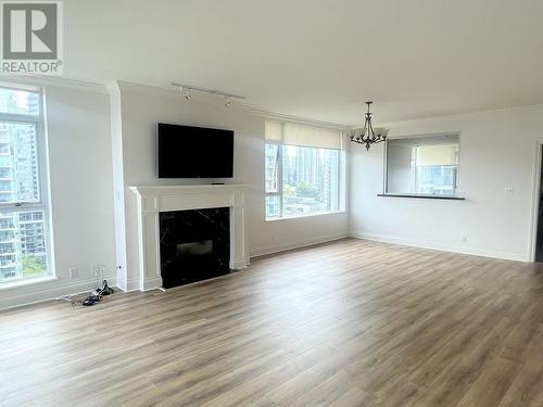 1301 1717 Bayshore Drive, Vancouver, BC - Indoor Photo Showing Living Room With Fireplace