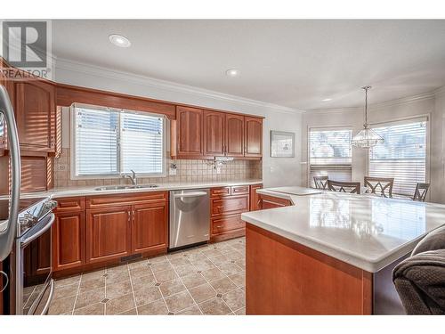 Updated Kitchen - 595 Yates Road Unit# 34 Lot# 76, Kelowna, BC - Indoor Photo Showing Kitchen With Double Sink