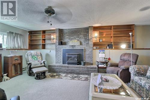 Bechard Acreage:  Rm Of Longlaketon No. 219, Longlaketon Rm No. 219, SK - Indoor Photo Showing Living Room With Fireplace