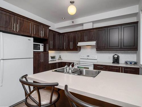 Cuisine - 302-11652 Boul. O'Brien, Montréal (Ahuntsic-Cartierville), QC - Indoor Photo Showing Kitchen With Double Sink