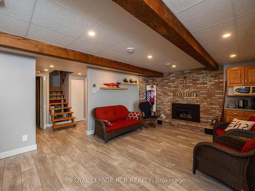 173 Macdonalds Rd, Grey Highlands, ON - Indoor With Fireplace