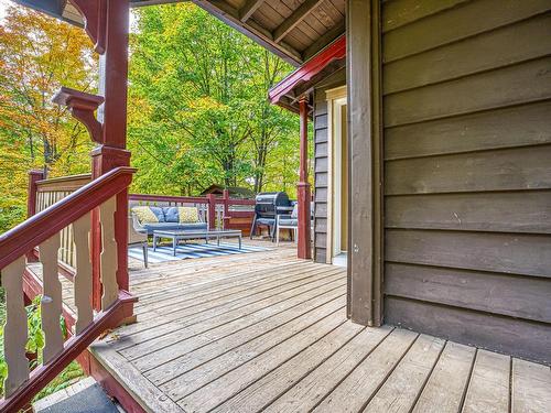 Patio - 470 Rue De L'Edelweiss, Sainte-Agathe-Des-Monts, QC - Outdoor With Deck Patio Veranda With Exterior