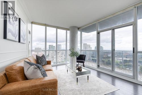 2402 - 223 Webb Drive, Mississauga, ON - Indoor Photo Showing Living Room