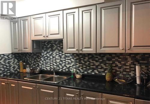 907 - 301 Prudential Drive, Toronto, ON - Indoor Photo Showing Kitchen With Double Sink With Upgraded Kitchen