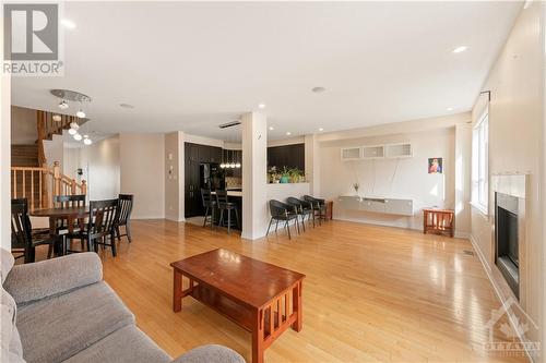 1205 Alson Mills Way, Kanata, ON - Indoor Photo Showing Living Room With Fireplace