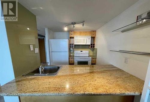 #3113 - 38 Elm Street, Toronto, ON - Indoor Photo Showing Kitchen With Double Sink