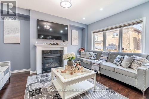 25 Hammerhead Road, Brampton, ON - Indoor Photo Showing Living Room With Fireplace