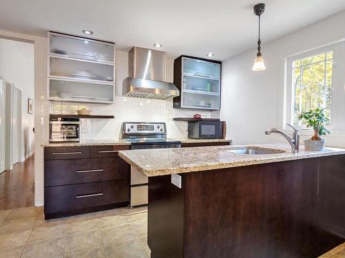 Kitchen - 135 Rue St-Jean, Saint-Calixte, QC - Indoor Photo Showing Kitchen With Upgraded Kitchen