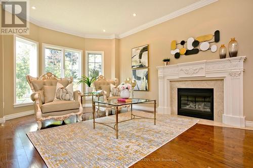 37 Heatherwood Crescent, Markham, ON - Indoor Photo Showing Living Room With Fireplace