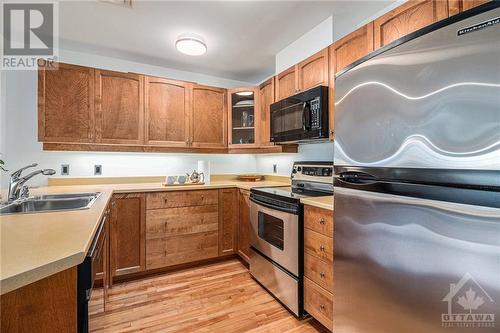 400 Mcleod Street Unit#201, Ottawa, ON - Indoor Photo Showing Kitchen With Double Sink