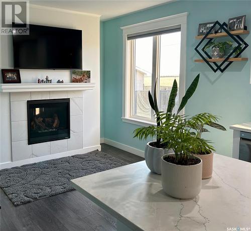 1323 Spadina Street, Moose Jaw, SK - Indoor Photo Showing Other Room With Fireplace