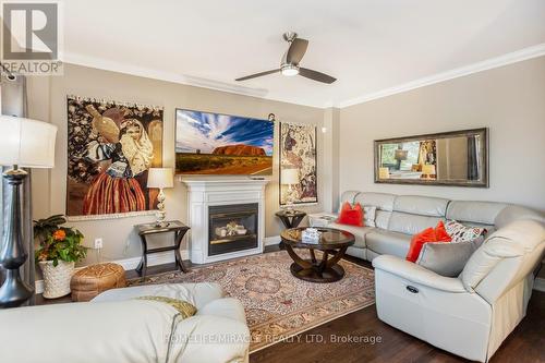 3856 Arbourview Terrace, Mississauga, ON - Indoor Photo Showing Living Room With Fireplace