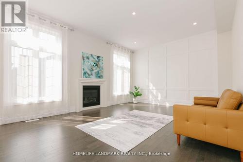 25 Mower Avenue, Vaughan, ON - Indoor Photo Showing Living Room With Fireplace